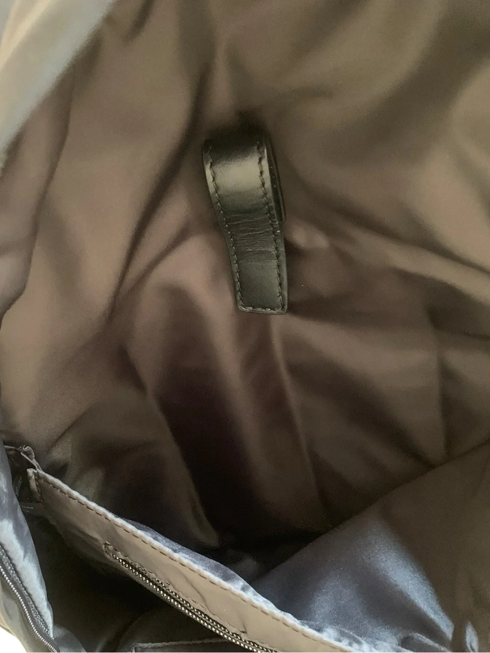Michael Kors Black Nylon Leather Trim Backpack
